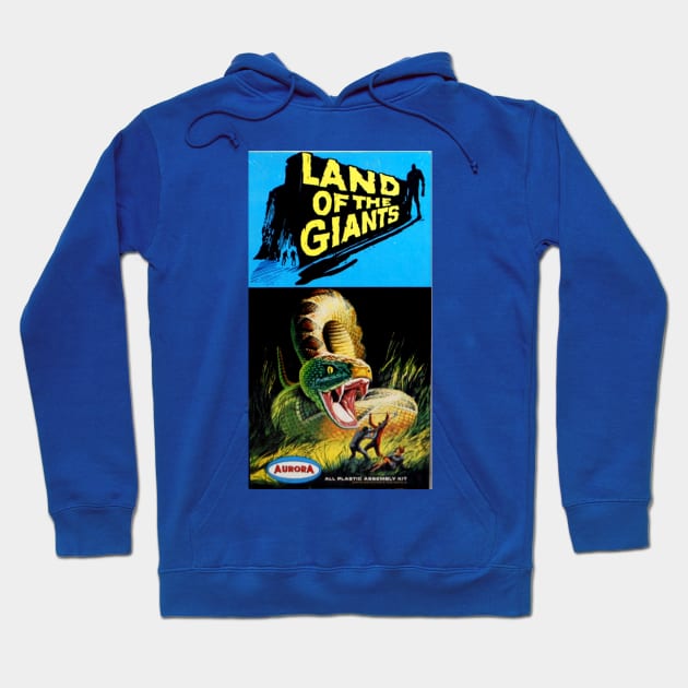 Vintage Aurora Model KIt Box Art - Land of the Giants Hoodie by Starbase79